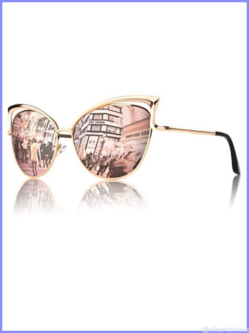 GQUEEN Oversized Cat Eye Polarized Sunglasses UV400 Women's Retro
